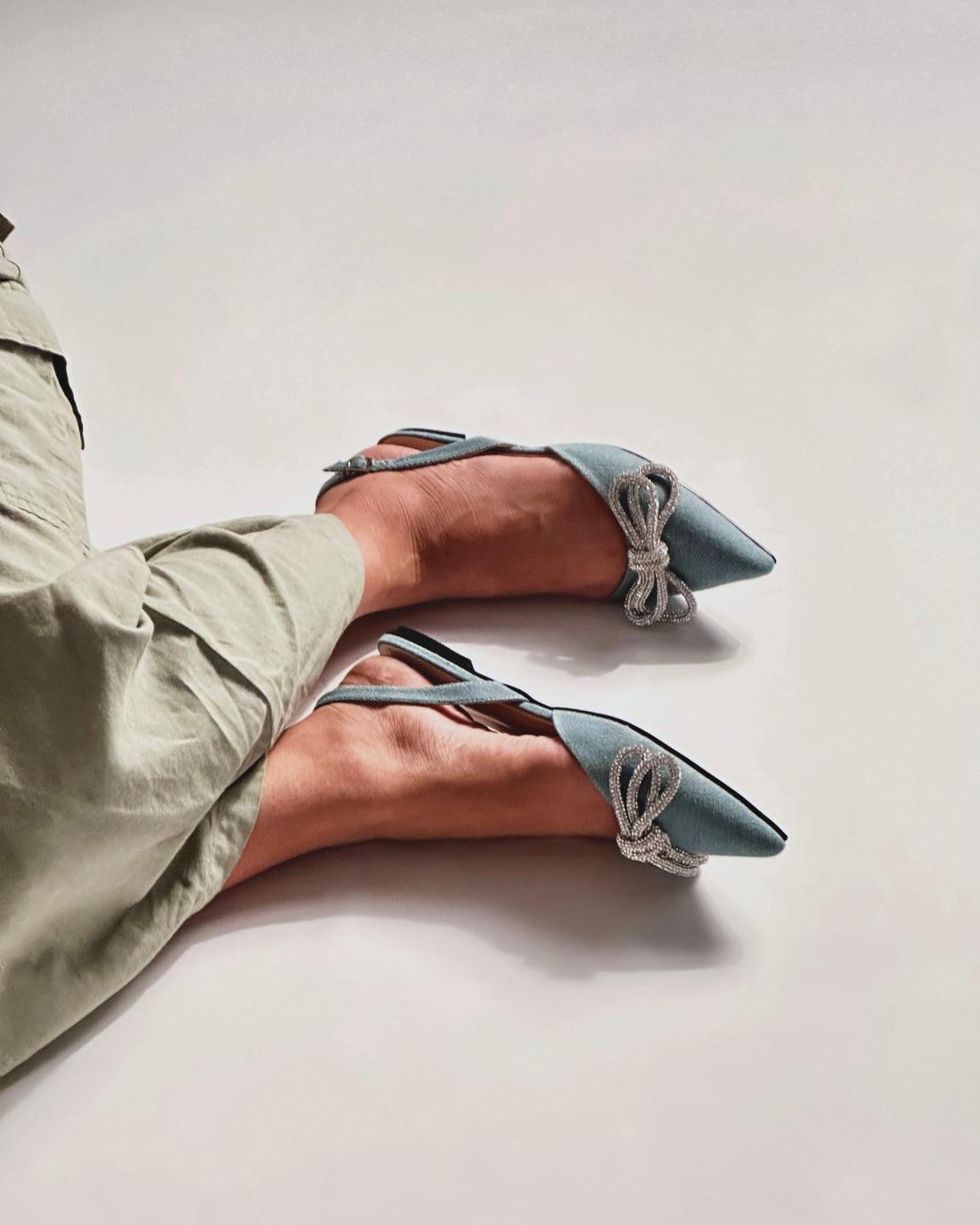 Denim Love flats