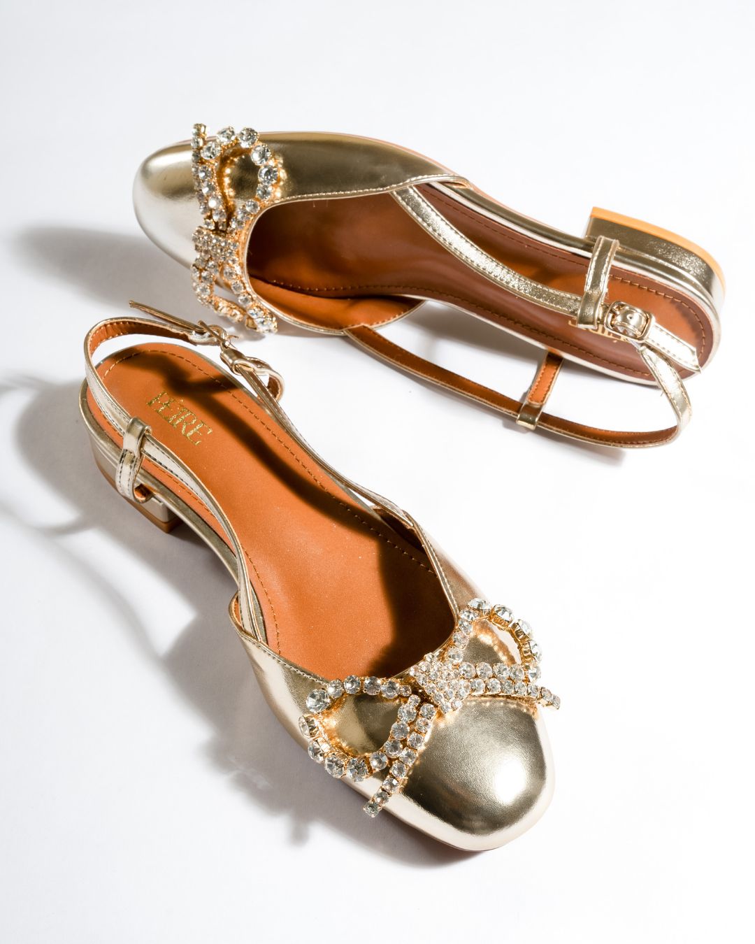 Gold Rush Slingbacks